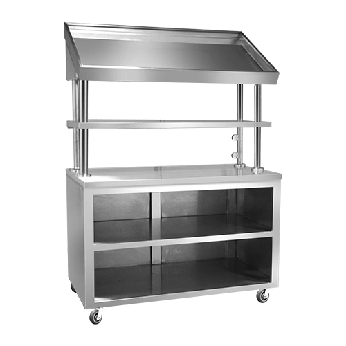 Floor Cabinet with Counter Stainless Steel