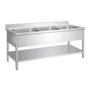 Stainless Steel Triple Sink