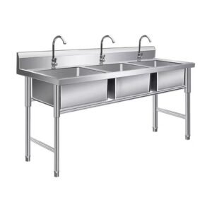 Stainless Steel Triple Sink